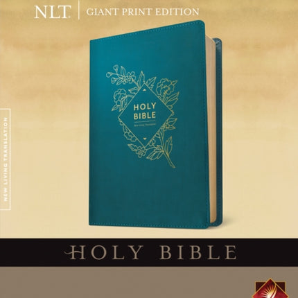 NLT Holy Bible, Giant Print, Teal, Red Letter