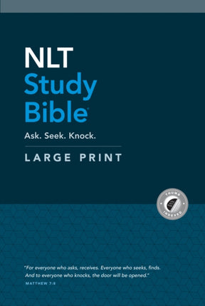 NLT Study Bible Large Print (Red Letter, Hardcover, Indexed)