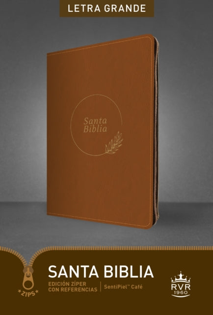 Santa Biblia RVR60, Edicion ziper con referencias, letra gra