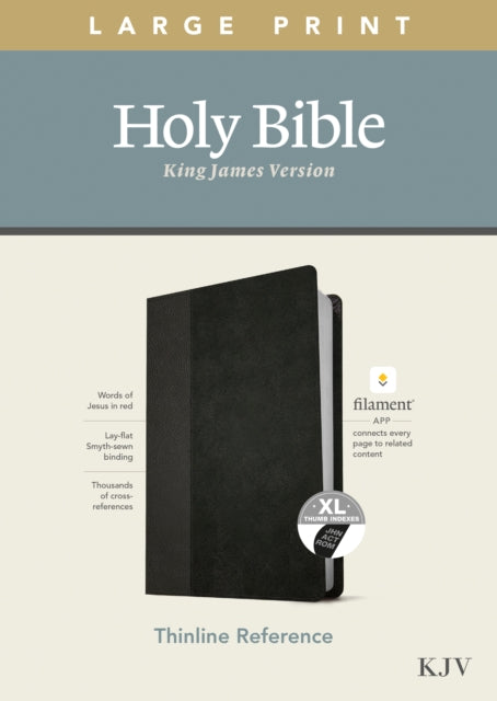 KJV Large Print Thinline Reference Bible, Filament Enabled E