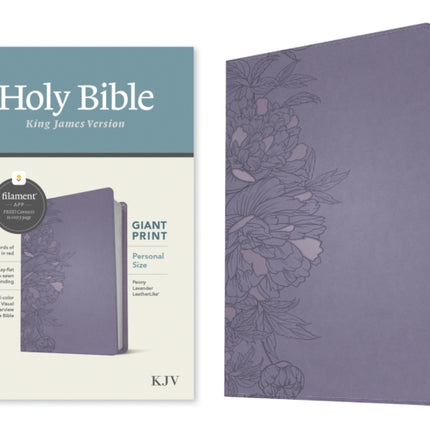 KJV Personal Size Giant Print Bible, Filament Ed., Lavender