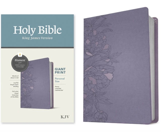 KJV Personal Size Giant Print Bible, Filament Ed., Lavender