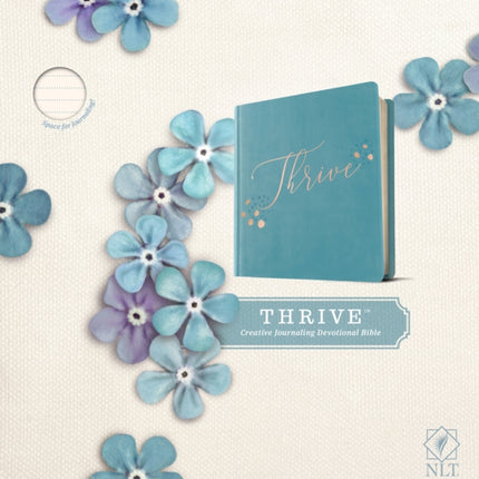 NLT THRIVE Creative Journaling Devotional Bible, Teal