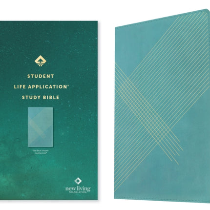 NLT Student Life Application Study Bible (Leatherlike, Teal Blue Striped, Red Letter, Filament Enabled)