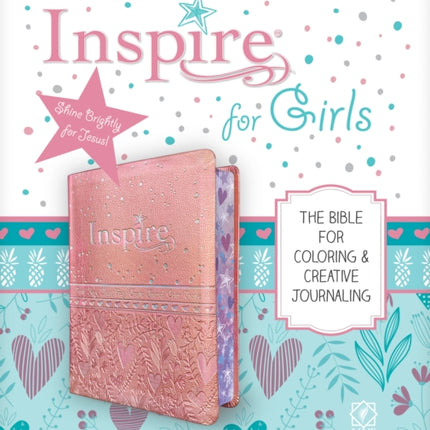 NLT Inspire Bible for Girls (LeatherLike, Pink)