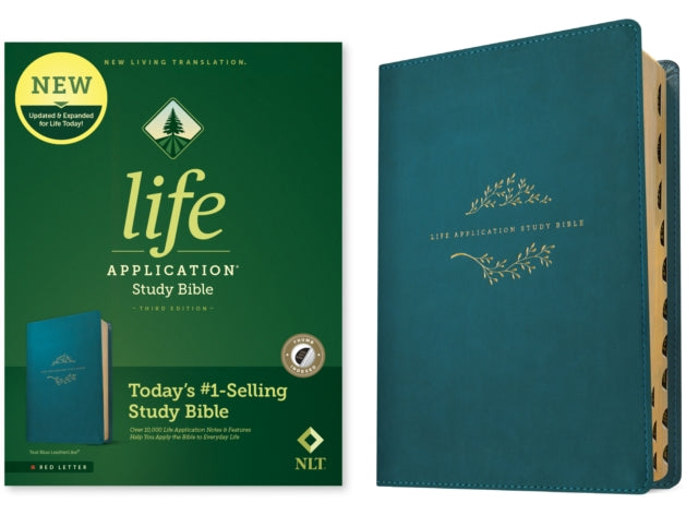 NLT Life Application Study Bible, Third Edition, Teal Blue