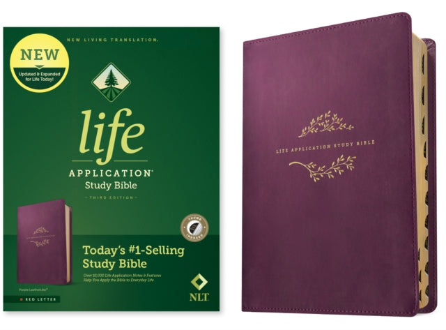 NLT Life Application Study Bible, Third Edition, Purple