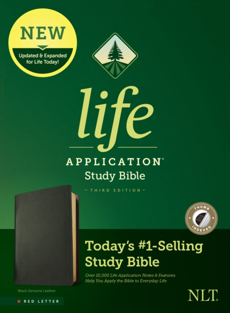 NLT Life Application Study Bible, Third Edition, Black