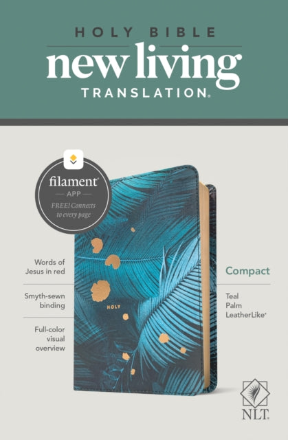 NLT Compact Bible, Filament Enabled Edition, Teal Palm