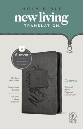 NLT Compact Zipper Bible, Filament-Enabled Edition