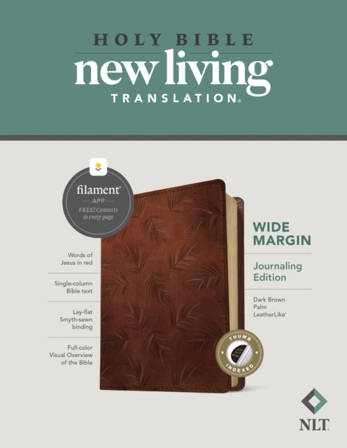 NLT Wide Margin Bible, Filament Enabled Edition, Brown