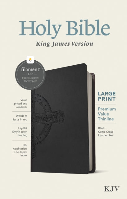 KJV Large Print Premium Value Thinline Bible, Filament Enabl