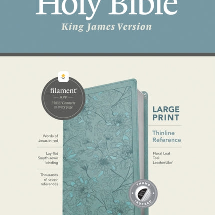 KJV Large Print Thinline Reference Bible, Filament Enabled