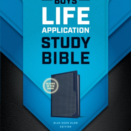 NLT Boys Life Application Study Bible, Blue/Neon/Glow