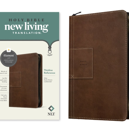 NLT Thinline Reference Zipper Bible, Filament Edition