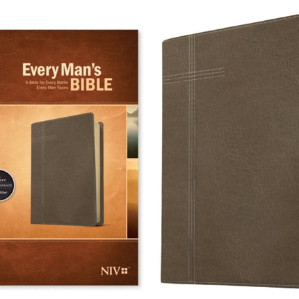 NIV Every Man's Bible, LeatherLike, Pursuit Granite