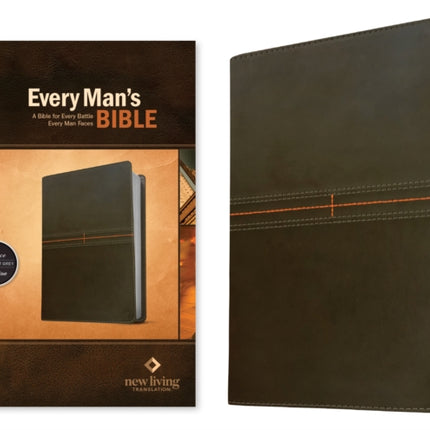 NLT Every Man's Bible, LeatherLike, East-West Grey