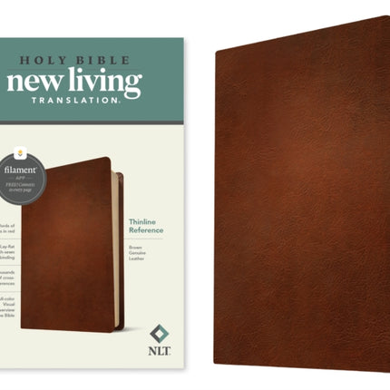 NLT Thinline Reference Bible, Filament Edition, Brown