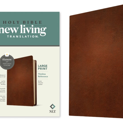 NLT Large Print Thinline Reference Bible Filament