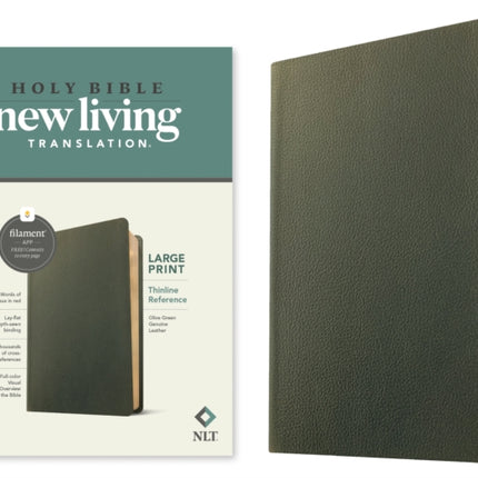 NLT Large Print Thinline Reference Bible, Filament Edition