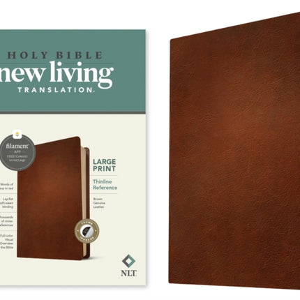 NLT Large Print Thinline Reference Bible Filament