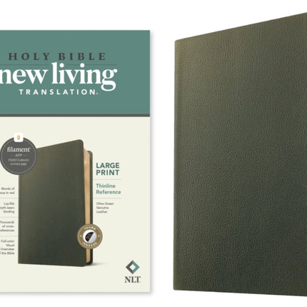 NLT Large Print Thinline Reference Bible, Filament Edition