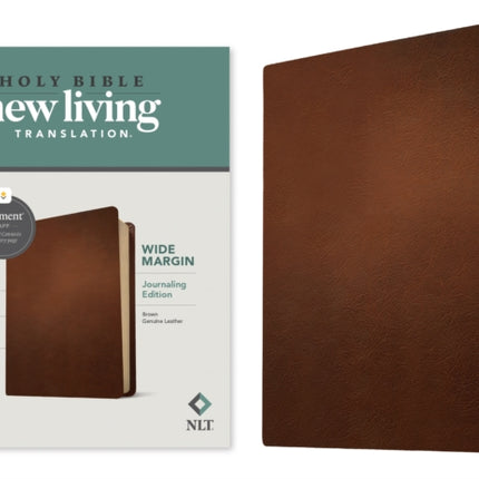 NLT Wide Margin Bible, Filament Enabled Edition, Brown