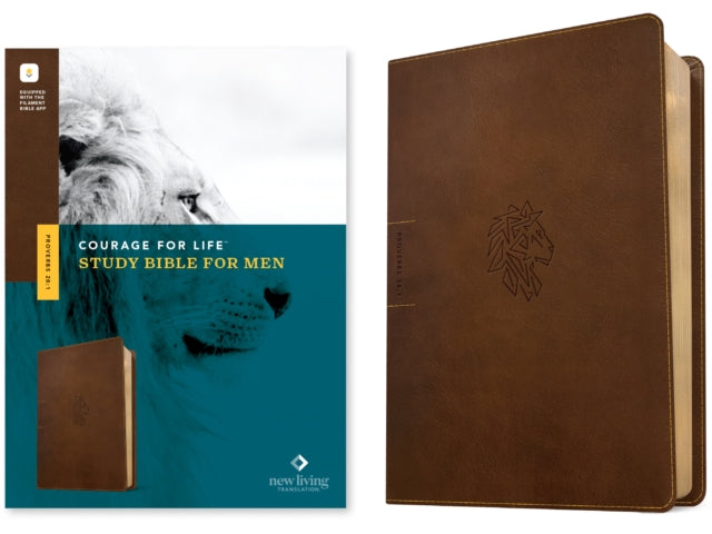 NLT Courage for Life Study Bible for Men, Filament Edition