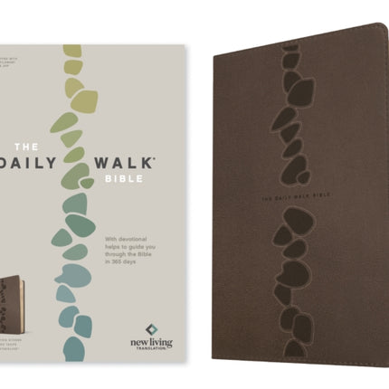 The Daily Walk Bible Nlt Filament Enabled Leatherlike Stepping Stones Dark Taupe