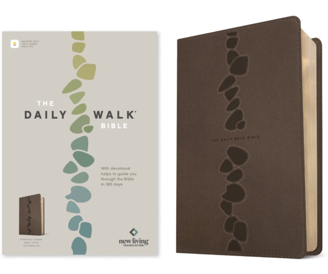 The Daily Walk Bible Nlt Filament Enabled Leatherlike Stepping Stones Dark Taupe