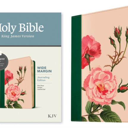 KJV Wide Margin Bible, Filament Edition, Pink Floral