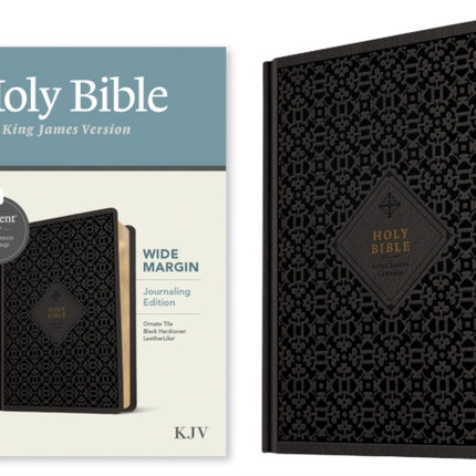 KJV Wide Margin Bible, Filament Enabled Edition, Black Tile