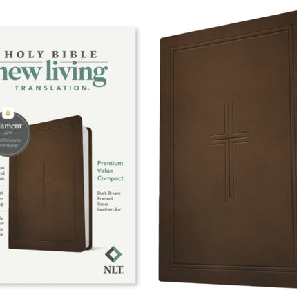 NLT Premium Value Compact Bible, Filament Edition, Brown