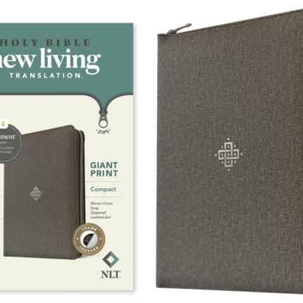 NLT Compact Giant Print Zipper Bible, Filament Edition