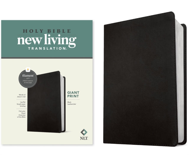 NLT Giant Print Bible Filament Edition Black