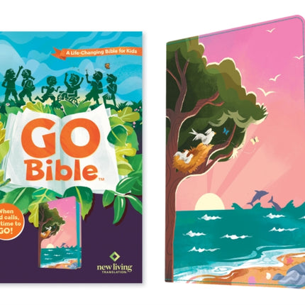 NLT Go Bible for Kids Leatherlike Beach Sunrise