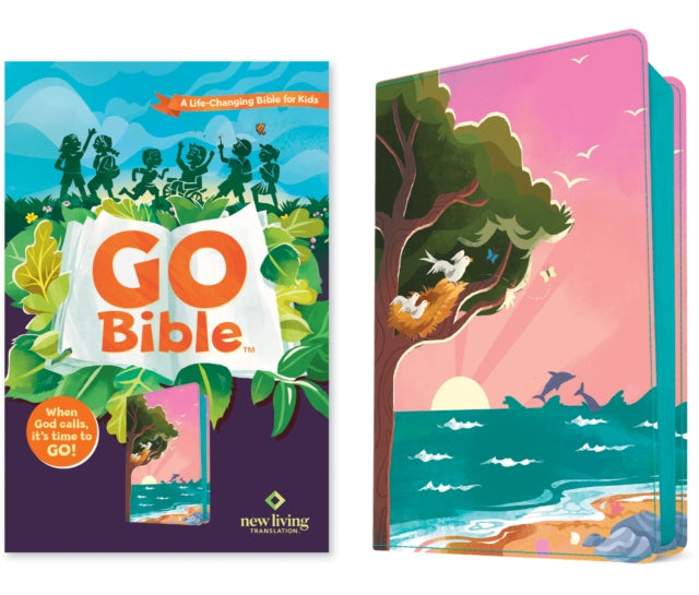 NLT Go Bible for Kids Leatherlike Beach Sunrise