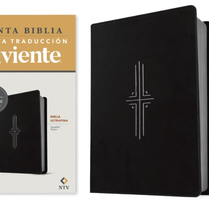 Biblia Ultrafina Ntv Con Filament Sentipiel Negro Letra Roja