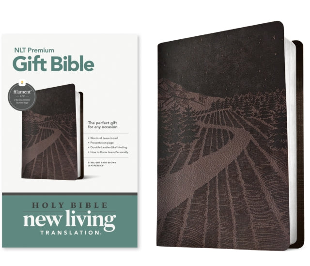 NLT Premium Gift Bible Filament Enabled Brown