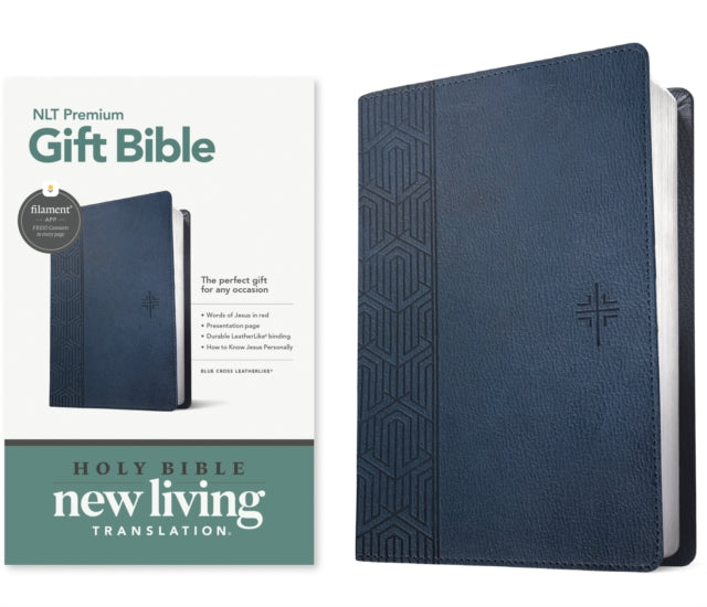 NLT Premium Gift Bible Filament Enabled Blue