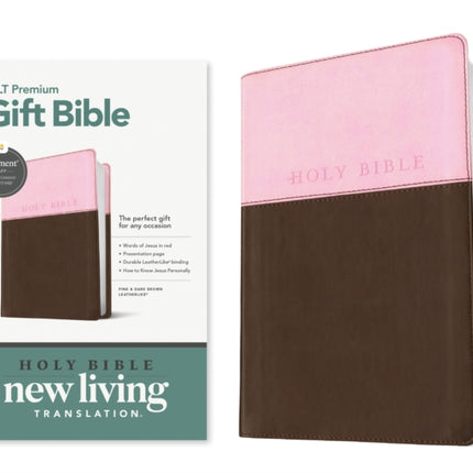NLT Premium Gift Bible Filament Enabled PinkDark