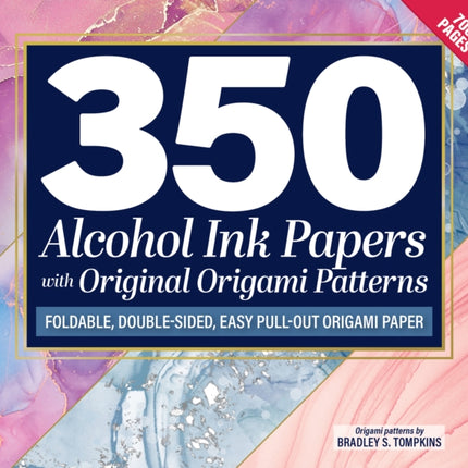 350 Alcohol Ink Papers with Little Origami Designs