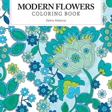 Modern Flowers Coloring Book