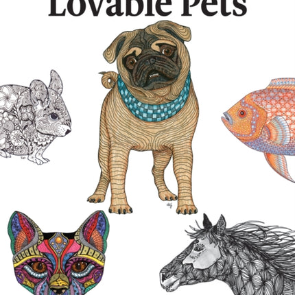 TangleEasy Lovable Pets: Design templates for Zentangle(R), coloring, and more