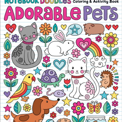 Notebook Doodles Adorable Pets: Coloring & Activity Book