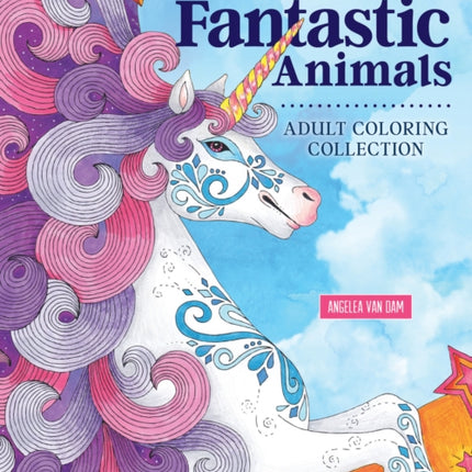 Hello Angel Fun & Fantastic Animals Adult Coloring Collection