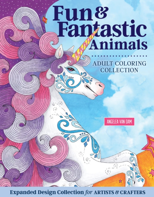 Hello Angel Fun & Fantastic Animals Adult Coloring Collection