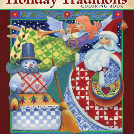 Jim Shore Holiday Traditions Coloring Book: Folk-Art Illustrations for a Heartwarming Christmas Season