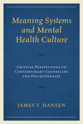Meaning Systems and Mental Health Culture