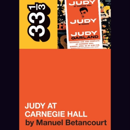 Judy Garland's Judy at Carnegie Hall